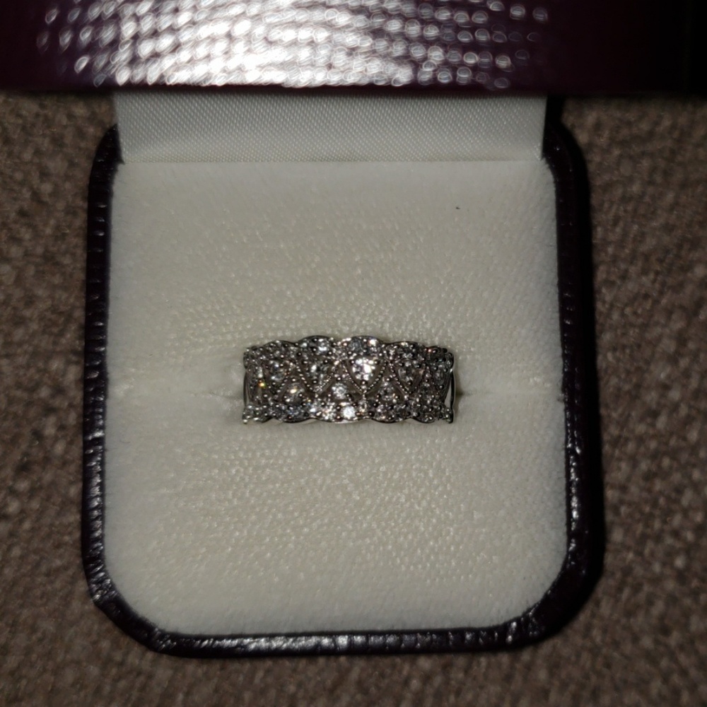 Diamond Anniversary Band White Gold 14K .75 TCW